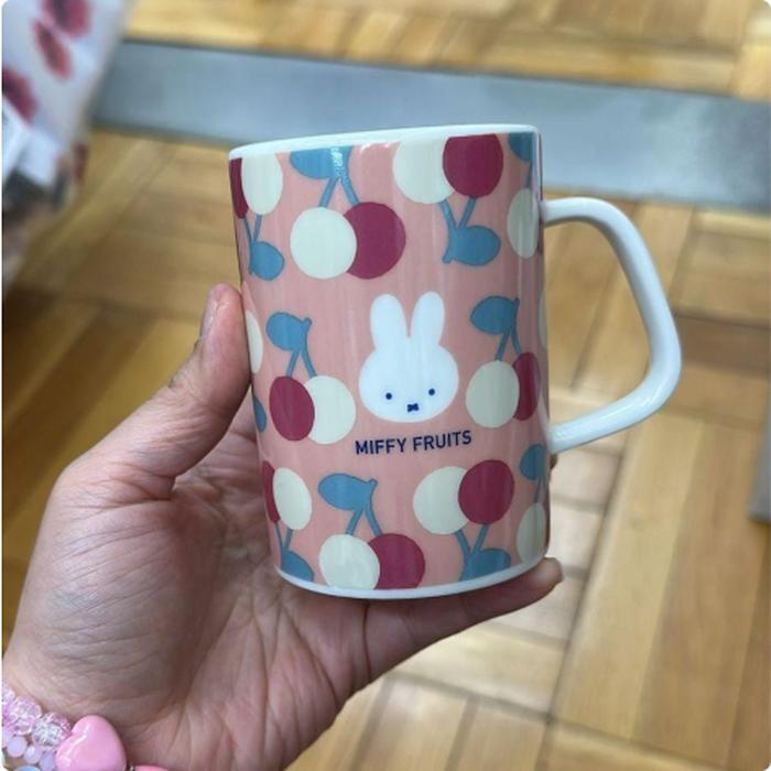 Miffy Cherry Pink Ceramic Glass
