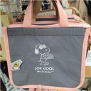 Lunch Bag Snoopy Thermal Gray Pink