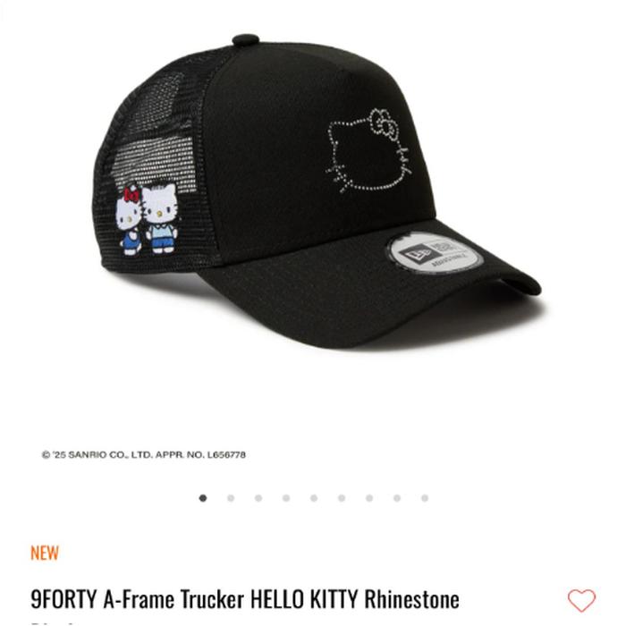 Hello Kitty X Era Cap Rhinestone Black