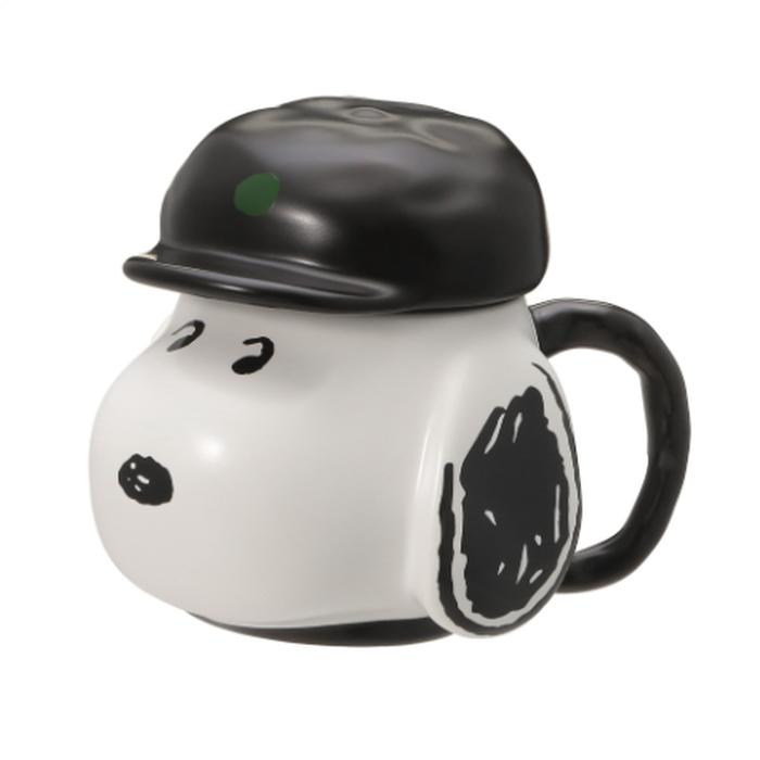 Sbux X Snoopy - Ceramic Cup Snoopy With Cap Hat Lid 355 Ml