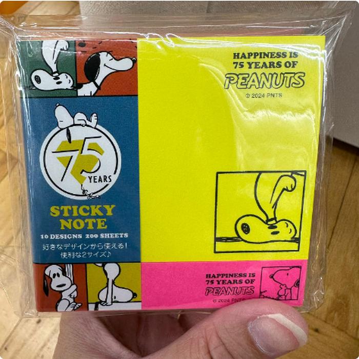 Snoopy Sticky Note 75th Color Stabilo