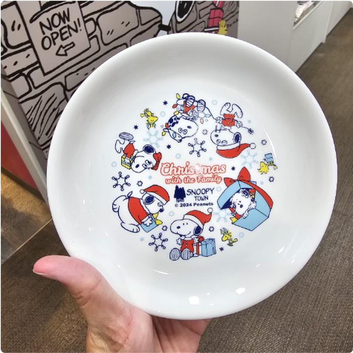 Snoopy plate ceramic christmas diameter 16 x 2 cm