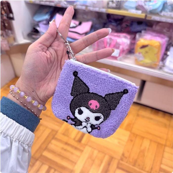 Kuromi Sagara Embroidery Keychain Pouch