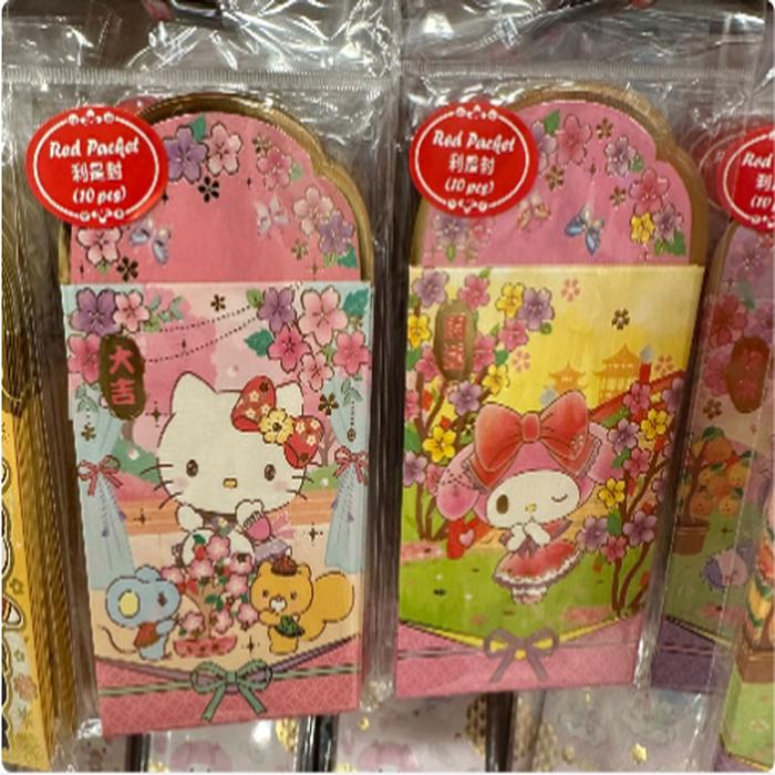 Angpau Sanrio Set Contents 10 Pcs 