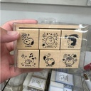 Wooden Stamp Snoopy set contents 6 pcs