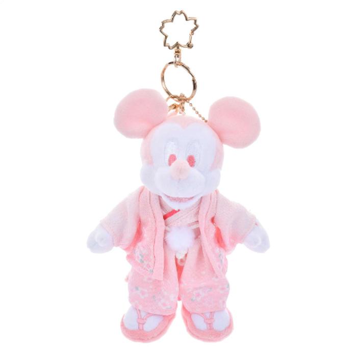 Mickey Plush Keychain Kimono Sakura