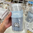 Miffy Foot Care Gift set, Fill Blue Socks Uk 23-25 ​​cm & Moisture Foot Cream White Lily  