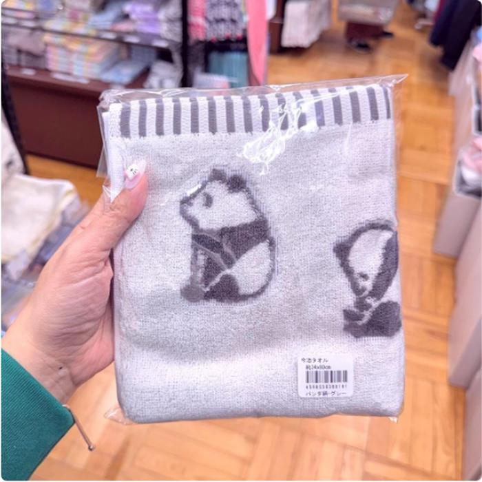 Face towel Bear White Imabari Made in Japan 