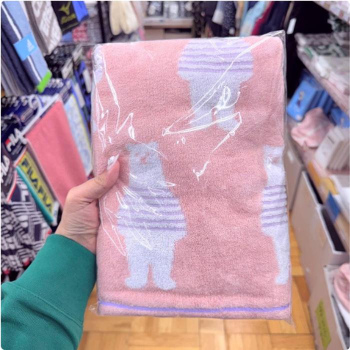 Bath Towel Imabari Japan Motif Animal Bear Pink