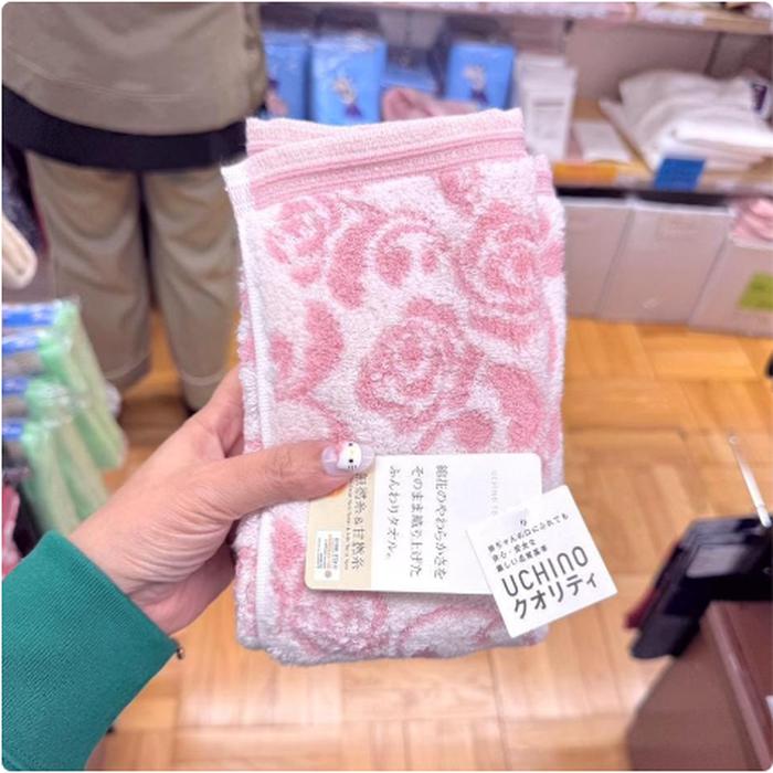 Face Towel Uchino Pink Made in JP