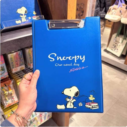[2/27/2025-09:31-320] Blue Snoopy Clipper Board Or Conduct For Writing 