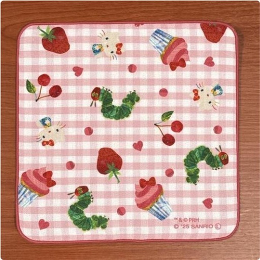 [3/6/2025-21:17-130] Mini Towel Hello Kitty & Caterpillar