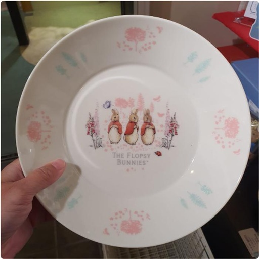 [3/11/2025-15:49-380] Flopsy Plate Ceramic Blue - Made In Japan (can Enter Microwave & Dishwasher)