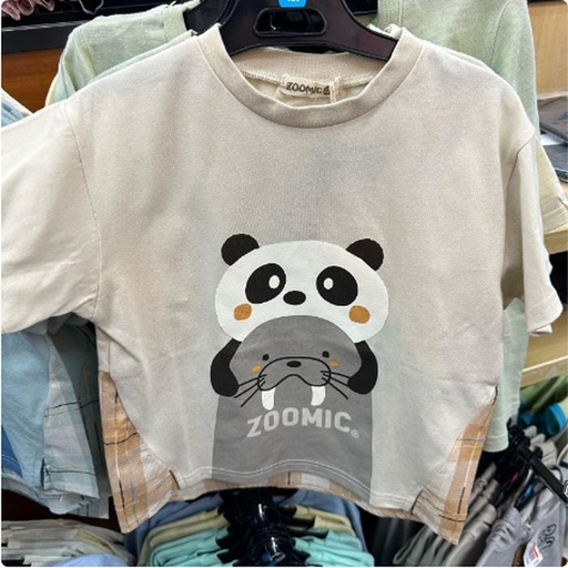 [3/12/2025-11:37-110] Panda Children's Tshirt Material Cotton Size 110 - 130 Cm. For Size, You Can Confirm That Is Still Available ...