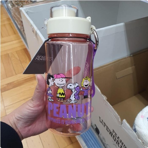 [3/13/2025-13:55-320] Snoopy Drink Bottle With Strap 640 Ml White