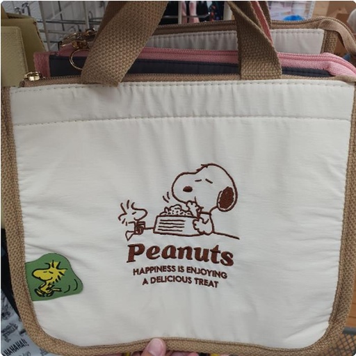 [3/13/2025-14:09-315] Snoopy Lunch Bag Thermal Brown White