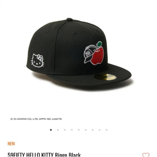 [3/15/2025-09:01-950] Hello Kitty X Era Cap Ringo Black. Options Size 7 - 7 3/8