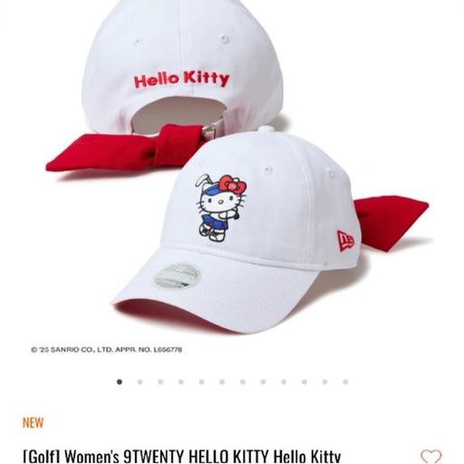 [3/15/2025-09:09-700] Golf - Women Size M/L, LXL Ribbon White Hello Kitty X Era Cap