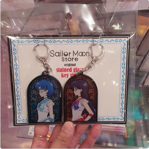 [3/15/2025-16:08-285] Sailormoon Stained Glass Keyring Set 2 Pcs 