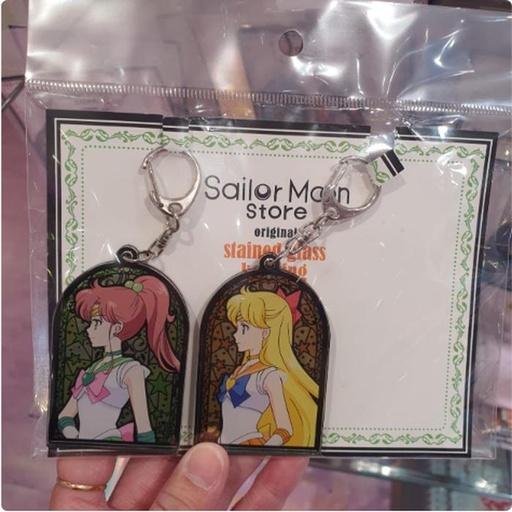 [3/15/2025-16:08-285] Sailormoon Stained Glass Keyring Set 2 Pcs