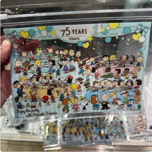 [15/03/2025-20:16-100] Flat Pvc Pouch Snoopy Town 75th