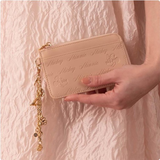 [16/03/2025-13:20-None1800] Randa Fragment Case With Charm Embossed Mickey Minnie Pink 