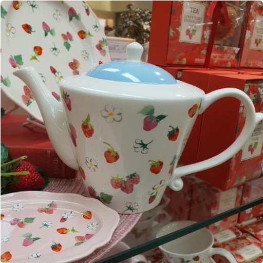 [16/03/2025-15:17-820] Teapot Strawberry Ceramics AfternoonTea 600 Ml