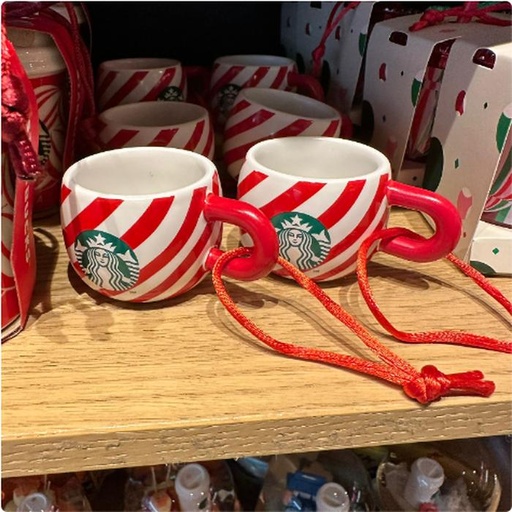 [11/1/2024-06:01-260] Holiday Ornament Mug Candy Cane Ceramic