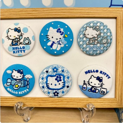 [11/3/2024-14:07-160] Random Hello Kitty Pin Badge Embroidery Blue