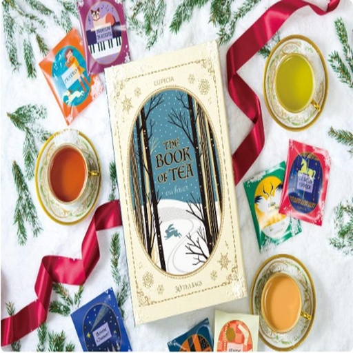 [11/10/2024-12:42-750] Lupicia 2024 The Book of Tea En Hiver can be 30 pcs, limited edition 

Black tea, green tea, semi-fermented tea, rooibos tea, honeybush, brown rice, elderflower, ginger cut, black soybean, chamomile, roseship, dried mango, lemon myrtle, arre, alazane (sugar, cornstarch), Candied Yuzu Peel, Dried Apple, Heath Flower, Orange Peel, Matcha, Rose Red, Almond, Pink Pepper, Roasted Cocoa NIB, Strawberry Leaf, Blue Mallow, Roasted Rice, Marigold, Ginger Powder, Safflower/Flavoring, Coloring (Gardenia Yellow, Silver Leaf, Red Koji, Red 3, Blue 1), Glazing Agent, Thickening Agent (Gum Arabic)