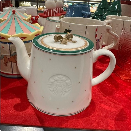 [11/15/2024-13:00-760] 🎄🎁Starbucks Xmas Series - Tea Pot Ceramic