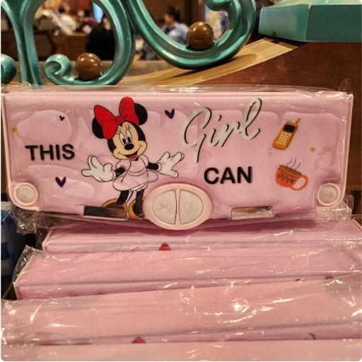 [11/20/2024-19:07-400] Complete Pencase There are scissors, sharpener, insulation, 5 pencils, ruler and eraser, Minnie 