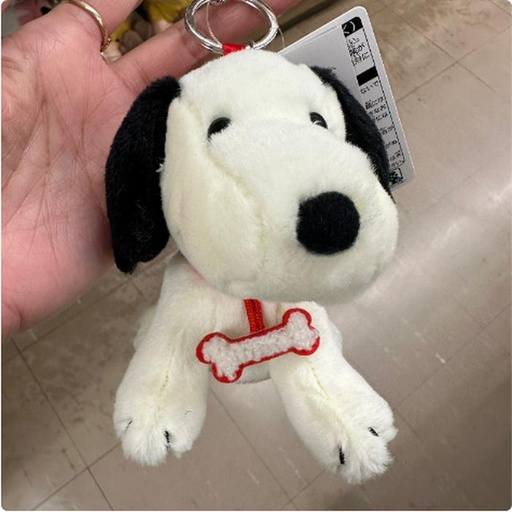 [1/25/2025-13:15-380] Red Keychain Plush Snoopy 75th Anniv 