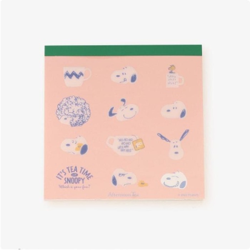 [1/19/2025-08:15-150] Square Memo Snoopy Pink