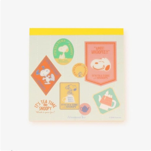 [1/19/2025-08:15-150] Square Memo Snoopy Green